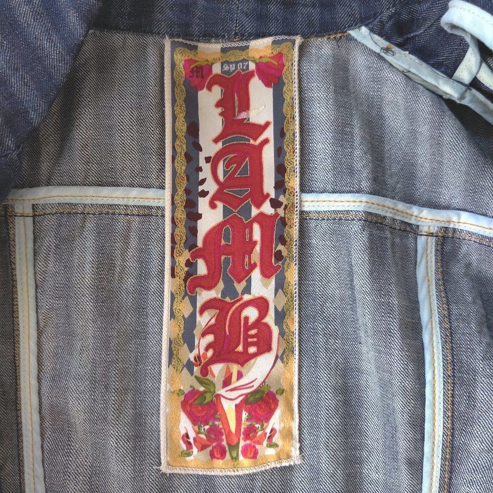 Vintage L.A.M.B. Gwen Stefani , Spring 2007 Fitted denim blazer - Picture 5 of 5